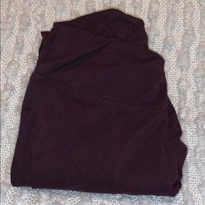 Maroon Balance Full Length Leggings